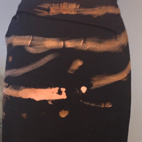Black Maxi - bleach dyed super unique - Picture 3 of 3